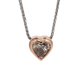 Everyday Diamonds by Spicer Cole Custom-Made Heart Shaped Diamond Pendant