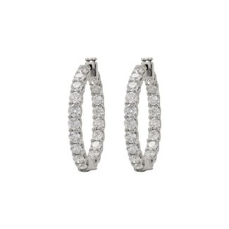 Everyday Diamonds by Spicer Cole Round Brilliant Cut Diamond Inside-Out Hoop Earrings