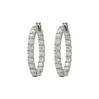 ExtraOrdinary Diamonds by Spicer Cole Inside Out Natural Diamond Hoops