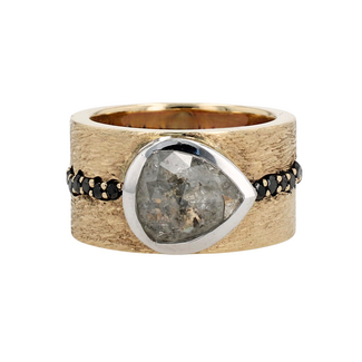 ExtraOrdinary Diamonds by Spicer Cole Custom-Made Salt & Pepper Diamond Ring