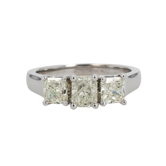 Beyond Round Bridal by Spicer Cole Trinity Radiant Cut Diamond Engagement Ring
