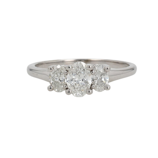 Utwo by Spicer Cole Trinity Oval Diamond Engagement Ring