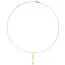 Jackie Engraving Long Bar Necklace in 14K Yellow Gold