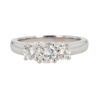 Utwo Bridal by Spicer Cole Custom-Made Trinity Diamond Engagement Ring