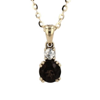Colour by Spicer Cole Custom-Made Smokey Topaz & Diamond Pendant