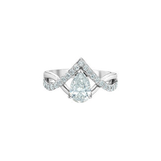 Diamond Evolution Pear Lab Grown Diamond Engagement Ring