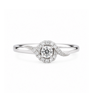 Utwo Bridal by Spicer Cole Round Diamond Halo Engagement Ring