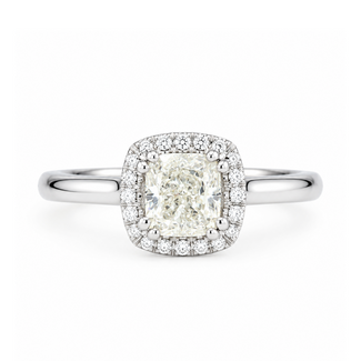 Utwo Bridal by Spicer Cole Cushion Cut Diamond Halo Engagement Ring