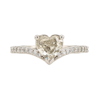 Utwo Bridal by Spicer Cole Custom-Made Heart Shape Canadian Diamond Engagement Ring