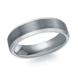 Wedding Bands by Spicer Cole Brushed Tantalum 6mm Wedding Band