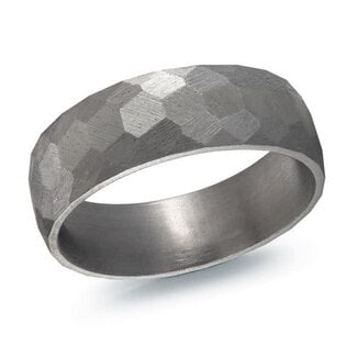 Wedding Bands by Spicer Cole Rock Polish Tantalum 7mm Wedding Band
