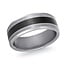 Tantalum & Carbon Fibre Inlay 8mm Wedding Band