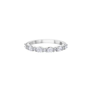 Wedding Bands by Spicer Cole Oval & Round Diamond Band in 14K White Gold