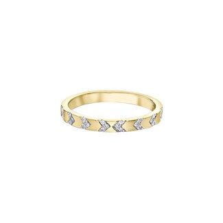 Wedding Bands by Spicer Cole Stackable Diamond Wedding Band in 10K Yellow Gold
