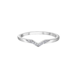 Wedding Bands by Spicer Cole Stackable Chevron Diamond Band