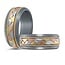 14K Tri-Tone Gold & Tantalum Braided 8.5mm Wedding Band