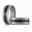 Tantalum & Carbon Fibre Inlay 8mm Wedding Band