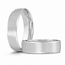 Carved Satin Finish Wedding Band in 10K White Gold