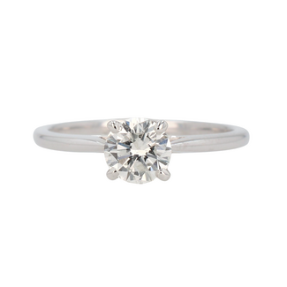 Solitaire Bridal by Spicer Cole Round Diamond Solitaire Engagement Ring in 18K Palladium White Gold