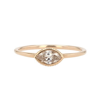 Beyond Round Bridal by Spicer Cole Marquise Diamond Bezel-Set Engagement Ring
