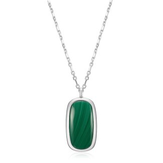 Elle Time & Jewellery Elle Allure Malachite Cushion Pendant