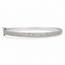 Round Brilliant Cut Diamond Pavé Bangle in 10K White Gold