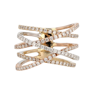 Viva by Spicer Cole Multi-Row Diamond Fashion Ring