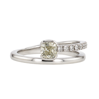 Viva by Spicer Cole Custom-Made Cushion Cut Diamond Fashion Ring