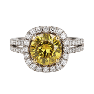 ExtraOrdinary Diamonds by Spicer Cole Fancy BrownYellow Diamond Halo Engagement Ring