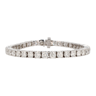ExtraOrdinary Diamonds by Spicer Cole Round Brilliant Cut Diamond Tennis Bracelet