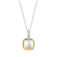 TI SENTO Mother of Pearl Pendant Necklace in Sterling Silver & Gold Vermeil