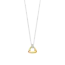 TI SENTO Open Triangle Vintage Necklace in Sterling Silver & Gold Vermeil