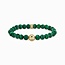 THOMAS SABO Malachite Bead Bracelet in Gold-Plated Sterling Silver
