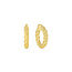 Round Twisted Tube Hoop Earrings in 10K Yellow Gold