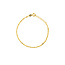 2mm Flake Buckle Chain Bracelet in 10K Yellow Gold