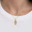 Textured Flip Flop Necklace in 10K Yellow Gold