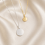 Persona Engravable Disc Pendant in 10K
