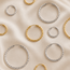 Bella Dazzle Diamond Cut Sleeper Hoop Earrings