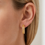 Double Row Hoop Earrings in 10K Yellow Gold