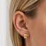 Polished Chunky Huggie Hoop Earrings in 10K Yellow Gold