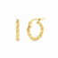 Mini Twisted Rope Huggie Earrings in 10K Yellow Gold