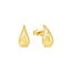 Teardrop Stud Earrings in 10K Yellow Gold