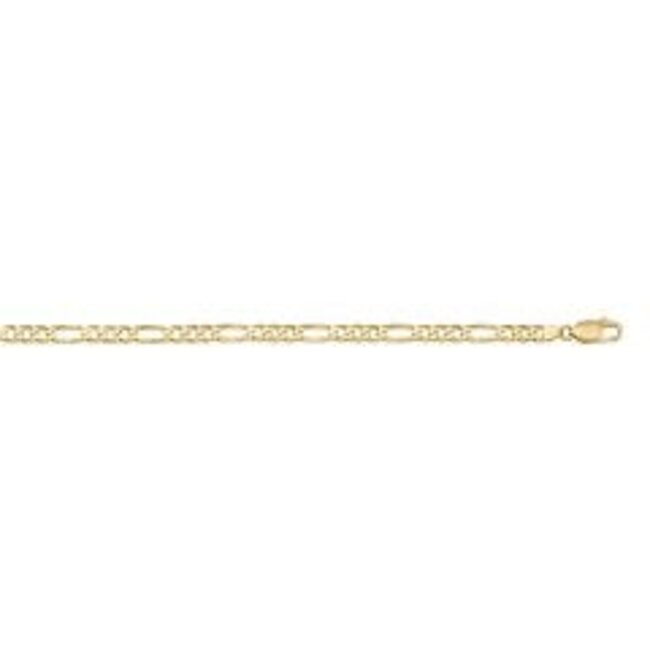 3.9mm Figaro Chain in 10K Yellow Gold