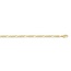 3.9mm Figaro Chain in 10K Yellow Gold