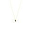 Black Onyx Clover Necklace in 10K Yellow Gold