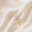 Polished Key Necklace in 10K Yellow Gold