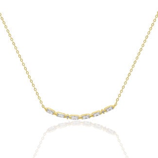 Everyday Silver by Spicer Cole MAMA Morse Code CZ Necklace