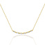 MAMA Morse Code CZ Necklace in Sterling Silver Gold Vermeil