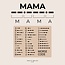 MAMA Morse Code CZ Necklace in Sterling Silver Gold Vermeil