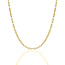 3.9mm Granchio Link Chain Necklace in Sterling Silver Gold Vermeil